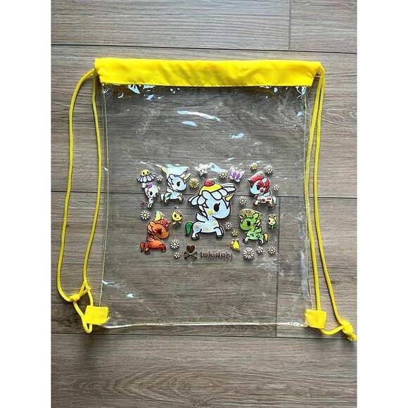 FREE Tokidoki Flower Power Series 2 Daisy Vinyl Drawstring Backpack READ DETAILS - Picture 1 of 4